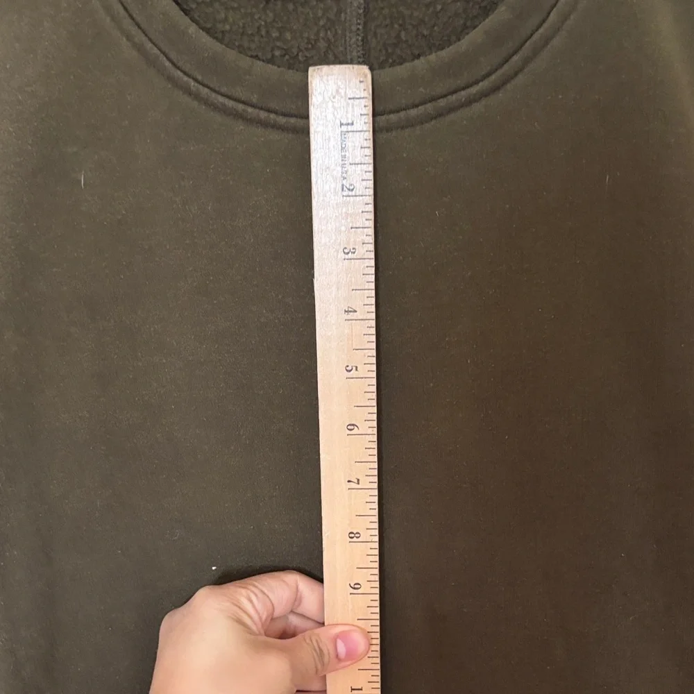 Men's Olive Crewneck Sweatshirt - Casual Long Sleeve